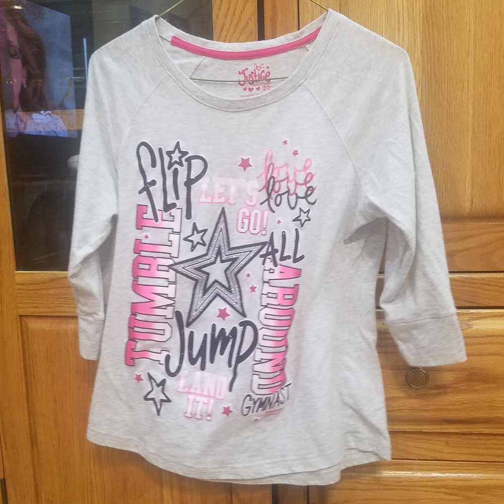Grey gymnastics tee